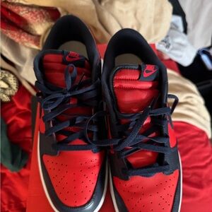 Nike Red and Black Sneakers